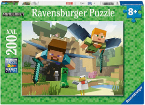 Ravensburger puzzel minecraft avontuur 200 xxl stukjes kinderen.