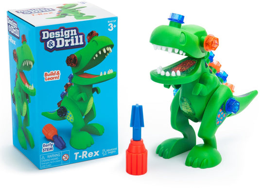 Learning resources design drill® t-rex - boor versierdinosaurus - stem - 3+