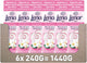 Lenor light geurbooster jasmijn bloem - 6 x 240 gram - wasparfum
