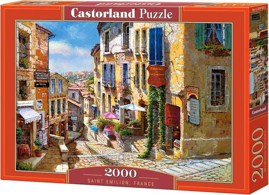 Castorland saint emilion france – puzzel – 2.000 stukjes – satijnen afwerking – perfecte pasvorm – europese kwaliteit