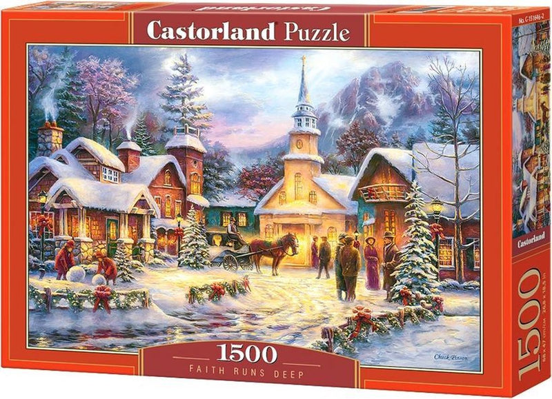 Load image into Gallery viewer, Castorland legpuzzel faith runs deep, 1500st.
