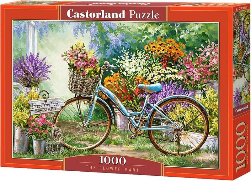 Load image into Gallery viewer, Castorland the flower mart – puzzel – 1.000 stukjes – satijnen afwerking – perfecte pasvorm – europese kwaliteit
