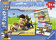 Ravensburger puzzel paw patrol: helden met vacht - 3x49 stukjes - kinderpuzzel
