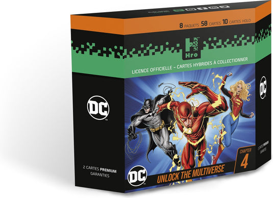 Hro dc - the flash 8-pack premium pack - trading cards - dc comics - 58 verzamelkaarten (2 bonus chase cards) - chapter 4