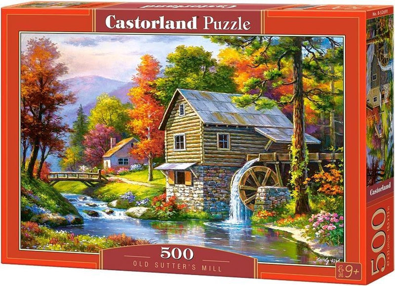 Load image into Gallery viewer, Castorland old sutter’s mill – puzzel – 500 stukjes – satijnen afwerking – perfecte pasvorm – europese kwaliteit
