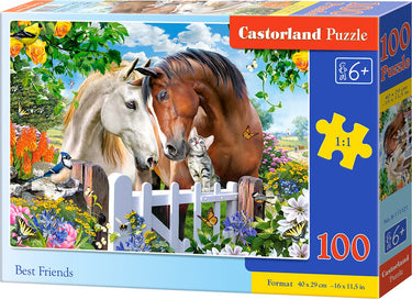 Castorland best friends – puzzel – 100 stukjes – vriendschap – premium kwaliteit