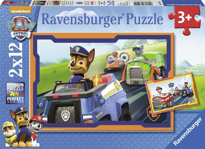 Afbeelding laden in galerijviewer, Ravensburger paw patrol in actie - 2 x 12 stukjes - kinderpuzzel
