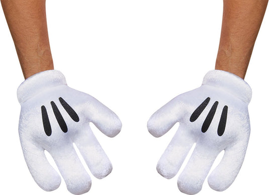 Disguise disney - mickey mouse, mickey mouse handschoenen, één maat volwassenen