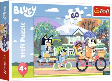Trefl bluey serie – kinderpuzzel 60 stukjes – lichecterend papier – heldere kleuren – eco-materialen