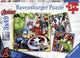 Ravensburger puzzel the avengers - drie puzzels - 49 stukjes - kinderpuzzel