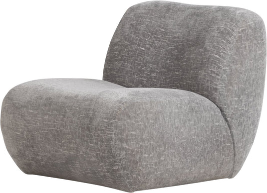 Woood nomu fauteuil craquelé - velvet - lichtblauw - 74x76x92