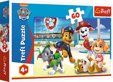 Trefl - puzzle 60 el - legpuzzel - w świecie psiaków - 17392