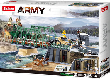 Sluban army wwii battle of budapest winter tegenaanval - bouwspeelgoed kinderen vanaf 6 jaar – constructiespeelgoed modelbouw – bouwdoos met 769 bouwstenen – m38-b0981