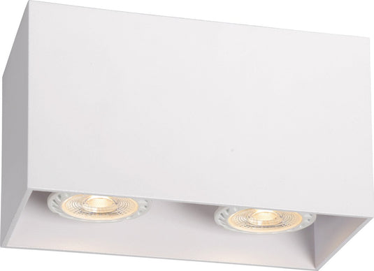 Lucide bodi - plafondspot (plafondlamp) - 2xgu10 - wit