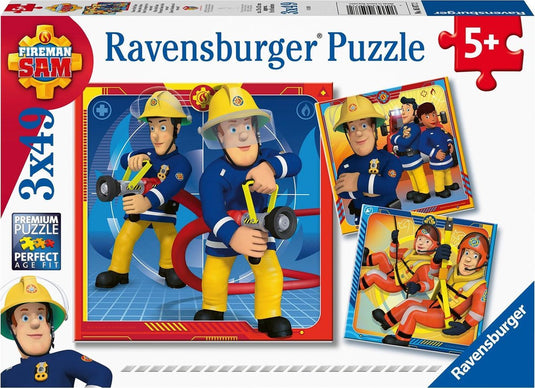 Ravensburger puzzel onze held sam - 3x49 stukjes - kinderpuzzel