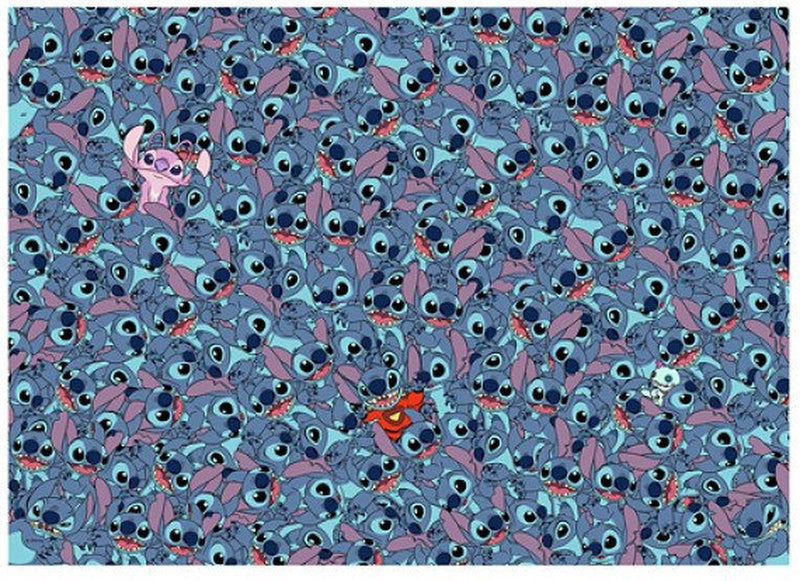 Load image into Gallery viewer, Ravensburger legpuzzel disney stitch challenge 1000 stukjes cartoon.
