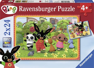Ravensburger puzzel bing bunny - twee puzzels - 24 stukjes - kinderpuzzel