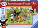 Ravensburger puzzel bing bunny - twee puzzels - 24 stukjes - kinderpuzzel