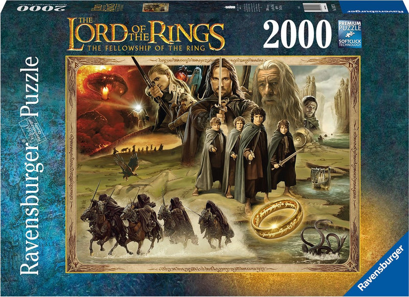 Load image into Gallery viewer, Ravensburger puzzel lord of the rings fellowship of the ring - legpuzzel - 2000 stukjes
