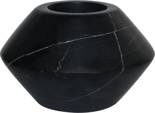 Tak design theelicht maysa 3 - marmer - 12 x 7 cm - zwart