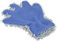washandschoen 2-in-1 blauw grijs