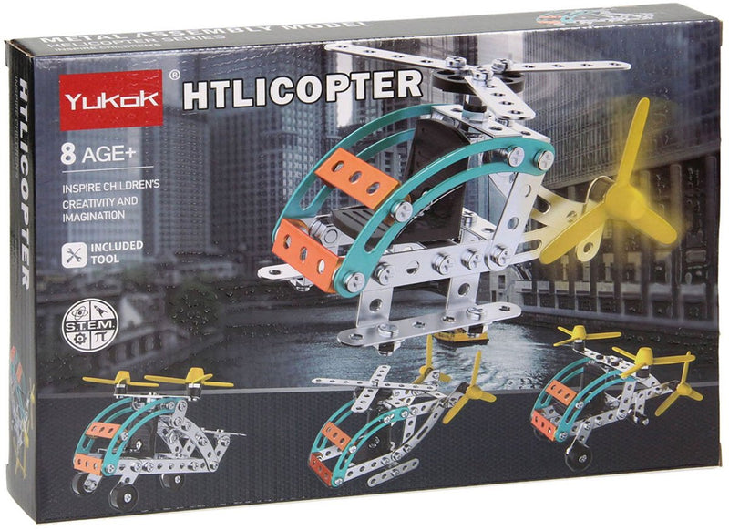 Load image into Gallery viewer, Lobbes speelgoed bv metalen bouwpakket helikopter, 106dlg.
