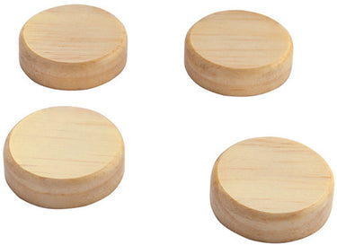 Sigel magneten - massief pine hout - ø 33mm - 4 stuks - si-ba210