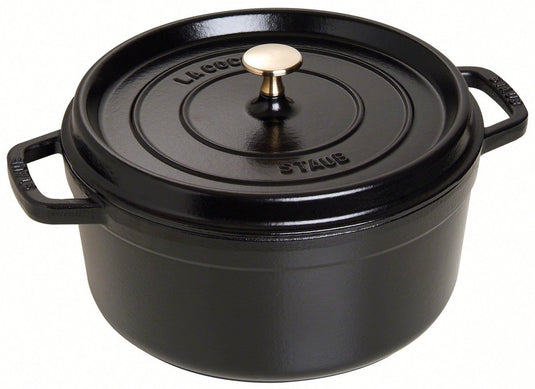 Staub braadpan - rond - 26 cm - zwart