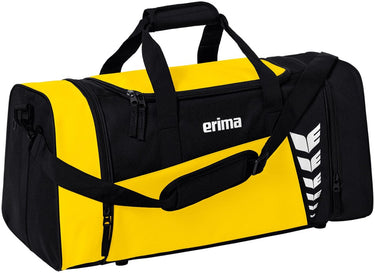 Erima six wings (small) sporttas met zijvakken - zwart geel | maat: s