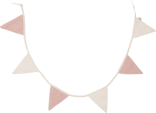 Jollein vlaggenlijn - 200x17cm - wild rose ivory