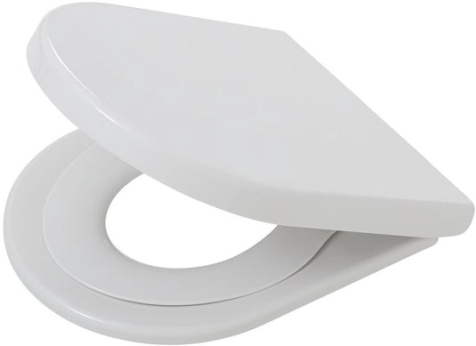 Tiger turley - wc bril - toiletbril met kinderzitje - d-vorm - thermoplast - softclose - easy clean - wit