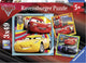 Ravensburger puzzel cars 3 legendes van de baan - 3x49 stukjes - kinderpuzzel