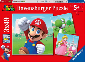 Ravensburger puzzel super mario - 3x49 stukjes - kinderpuzzel