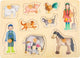 Small foot vormenpuzzel boerderij hout junior 9 stukjes