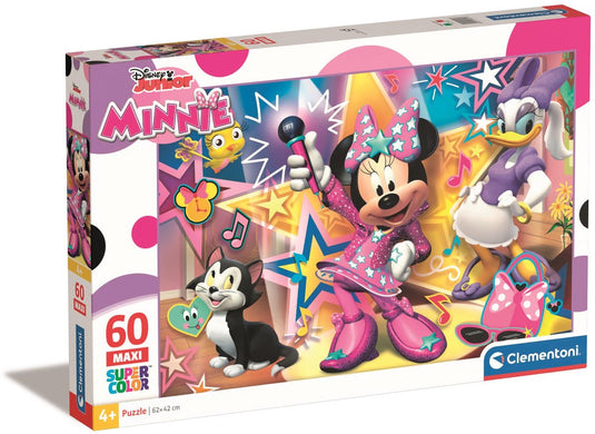 Clementoni - puzzel - 60 stukjes - minnie mouse happy helper - puzzel voor kinderen vanaf 4 jaar