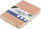 Kangaro schetsboek a6 - oudroze - pu hardcover - met elastiek en lint - schetsblok - schetsboeken