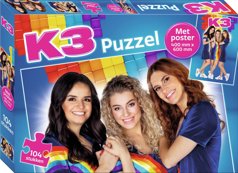 Load image into Gallery viewer, K3 puzzel - 30,5 x 21,5 cm - 104 stukjes
