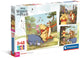 Clementoni - puzzel - 3x48 stukjes - disney winnie de poeh - kinderpuzzel - vanaf 5 jaar