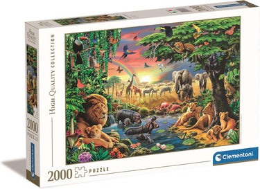 Clementoni legpuzzel the african gathering, 2000st.