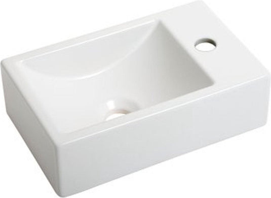 Plieger houston fontein 37x23cm 1 kraangat rechts matwit