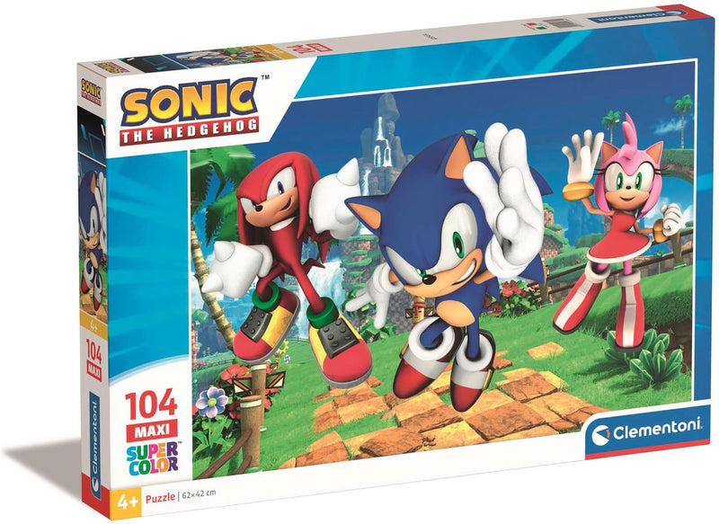 Load image into Gallery viewer, Clementoni legpuzzel super color maxi sonic, 104st.
