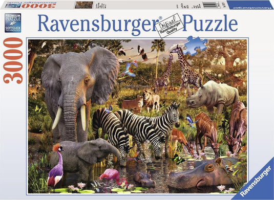 Ravensburger puzzel afrikaanse dierenwereld - legpuzzel - 3000 stukjes
