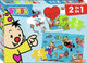 Bumba puzzel - 2 in 1 puzzel 4 6 stukken - onder water in de lucht