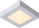 Lucide brice-led - plafonnière (plafondlamp) badkamer - led dimbaar - 1x15w 3000k - ip44 - wit