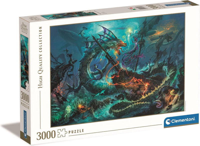 Afbeelding laden in galerijviewer, Clementoni legpuzzel the underwater battle, 3000st.
