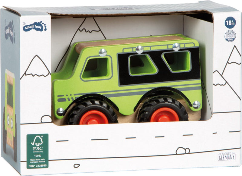 Load image into Gallery viewer, Small foot - houten off-road jeep groen
