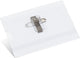 Kangaro naambadge - 60x90mm - met clip, speld en insteekkaartjes wit - doos 24 stuks