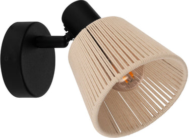 Eglo seagard spot - e14 - 11.5 cm - zwart crème - kantelbaar
