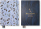 Kangaro notitieboek - natural beauty - 25,3 x 17,8 cm - dotpapier - met eleastiek en leeslinten - 2 stuks - k-skz210009