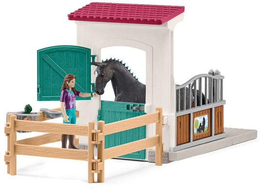Schleich paardenbox speelgoedset met lisa en storm - horse club.